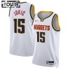 Canotte Bambino Denver Nuggets Nikola Jokic 15 Nike 2022-23 Association Edition Bianco Swingman